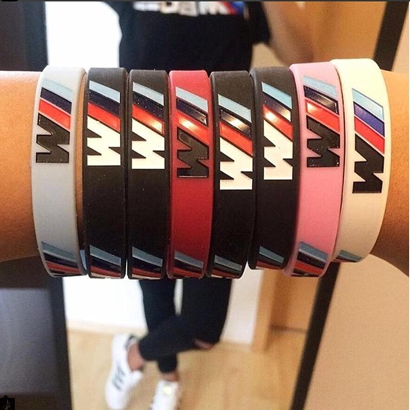 Hologram Bracelet ///M Sport M Power Black White Silicone Wristband Bangle for Auto Club Fans M3 M5 M6 3/5/7 Series - SJB-DIAMOND ELITES