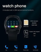 Famous Sport Men Smart Watch WIth SIM card For Android and IOS sistems With Camera Rounded Answer Call Dial Call Smartwatch and  Heart Rate Fitness Tracker - SJB-DIAMOND ELITES
