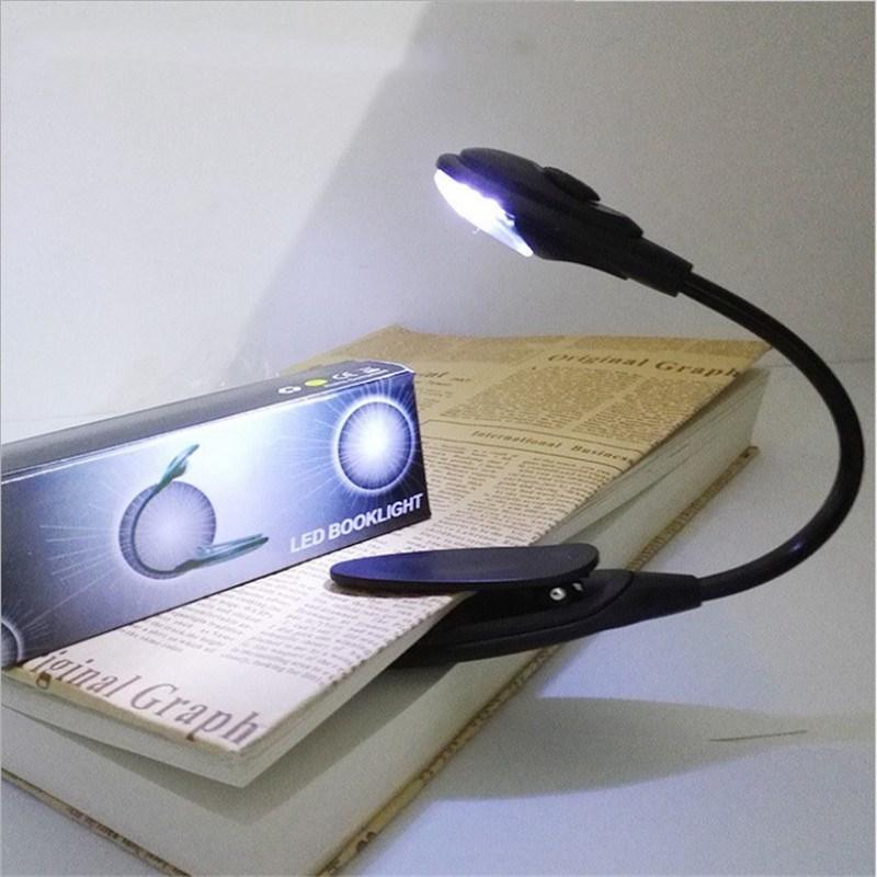 Led Book Light Mini Clip-On Flexible Bright LED Lamp Light Book Reading Lamp For Travel Bedroom Book Reader Christmas Gifts - SJB-DIAMOND ELITES