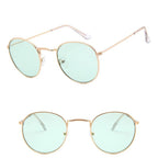 Leon Elegant Unisex Woman and Man Classic Round  Sunglasses Designer Glasses Lady Round Luxury Retro Sunglasses With Vintage Mirror Oculos De Sol Gafas - SJB-DIAMOND ELITES