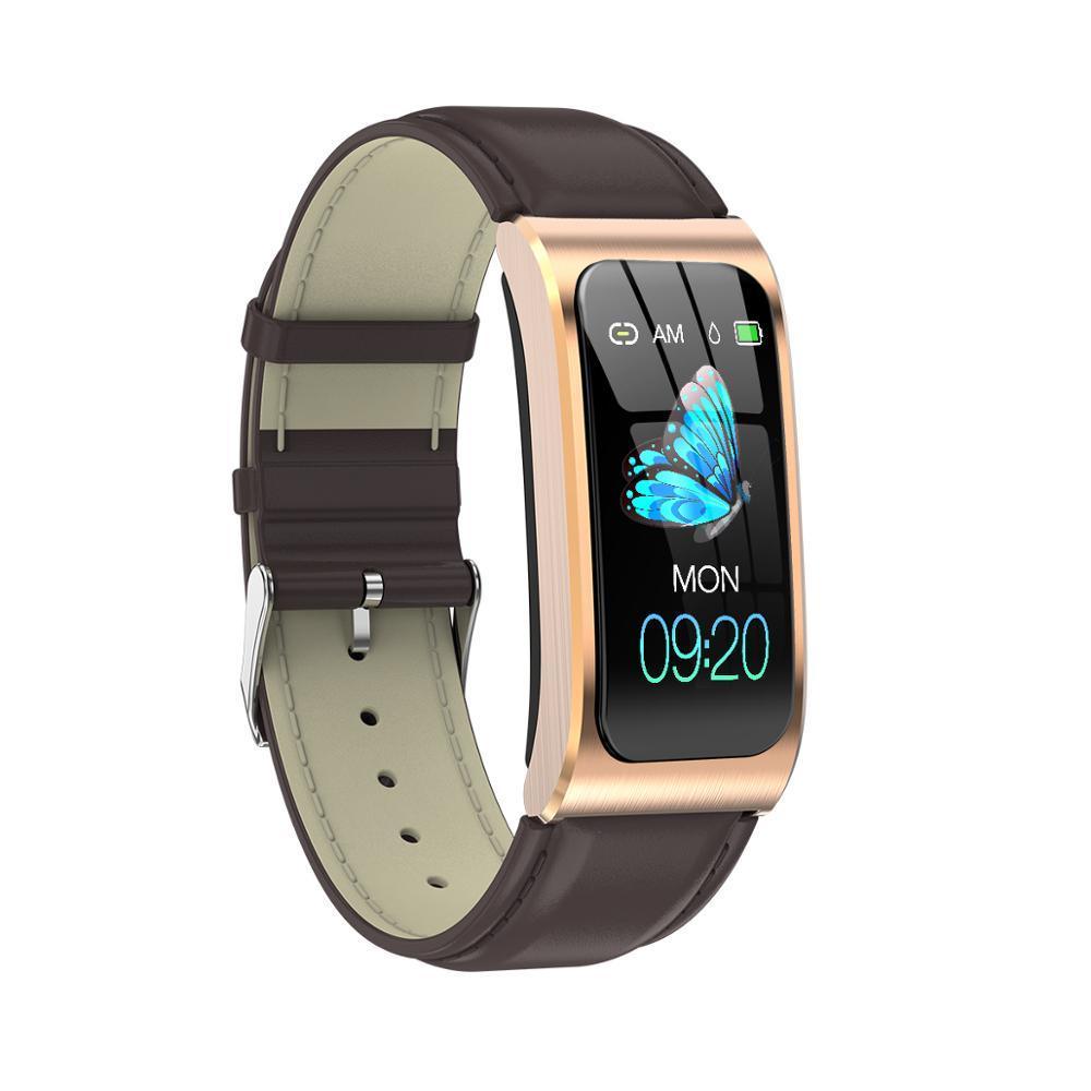 Luxury Elegant Metal And Woman Smart Watch 1.14" IP68 Waterproof With Heart Rate Stopwatch Alarm clock Fitness Tracker Swim Watch for Android IOS Operate sistem - SJB-DIAMOND ELITES