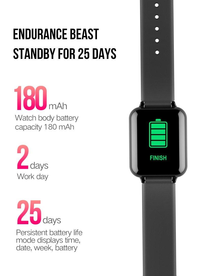 Modern B57 Smart Watch With Waterproof IP67 Protection and Heart Rate Monitor & Blood Pressure Sport Unisex Watch For Men and Women Smartwatch - SJB-DIAMOND ELITES