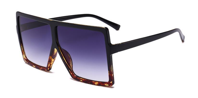 Oversized Luxury Trend New  Woman Sunglasses With Black Fashion Square Glasses And Big Frame Sunglasses In  Modern Glasses Famous Style - SJB-DIAMOND ELITES