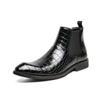 Men's Fashion Chelsea Boots - High-Top Leather Ankle Boots Pi-Mart