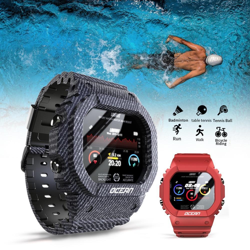 Ocean Army Smart Watch For Menand Woman For  Fitness and Sport With Tracker Blood Pressure Message Push Heart Rate Monitor and Clock Smartwatc For Android - SJB-DIAMOND ELITES