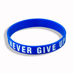 New Trend Motivation "The Road to Dreams" "Never Give Up"  Inspirational Silicone Rubber Bracelet Elastic Band  Brecelet for Women and Men In Unisex Design - SJB-DIAMOND ELITES