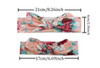 Mother & Baby Headband for Girl Bow Hairband Floral Elastic Hair Bands Parent-Child Turban Hair Accessories Bow For Mother and daughter