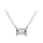 Modian Genuine 925 Sterling Silver Fashion Charm AAA Zirconia Pendant Necklace For Women Silver Female Necklaces Fine Jewelry
