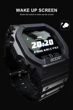 Military Ocean Army Smart Watch For Menand Woman For  Fitness and Sport With Tracker Blood Pressure Message Push Heart Rate Monitor and Clock Smartwatc For Android - SJB-DIAMOND ELITES