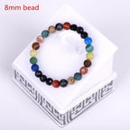 Galaxy Solar System Bracelet Universe Nine Planets Natural Stone Stars Earth Moon Bracelet For Women Man Fashion Jewelry