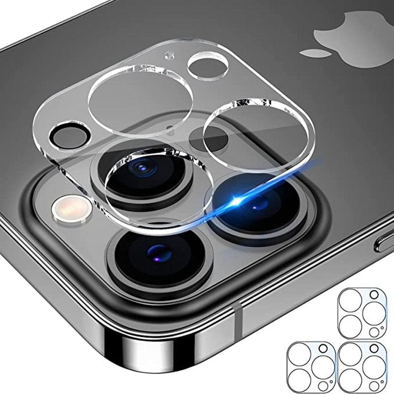 3PCS Camera Lens Protection For iPhone 12 13 14 Pro Max Lens Screen Protector 3D Full Tempered Glass For 11 ProXS MAX Camera Tempered Glass Camera Lens Protector Guard for iPhone Stevvex