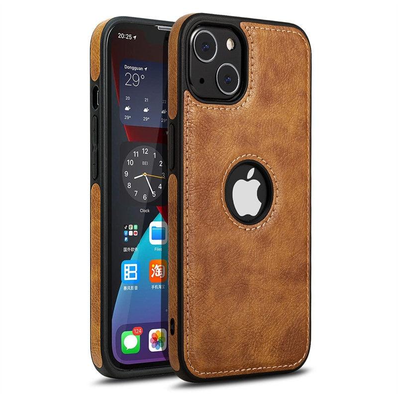 Ultra Thin Slim Leather Phone Case For iPhone 13 Pro Max 12 Pro Max 14 Shockproof Bumper Soft Business Back Cover Back Cover Case Shockproof Camera and Screen Protection PU Leather Case for iPhone Stevvex