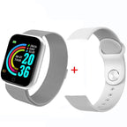 Luxury NEW Fashion Style Stainless Steel Smart Watch For Women and Men Electronics Sport Wrist Watch For Android IOS Square Smartwatch Smart - SJB-DIAMOND ELITES