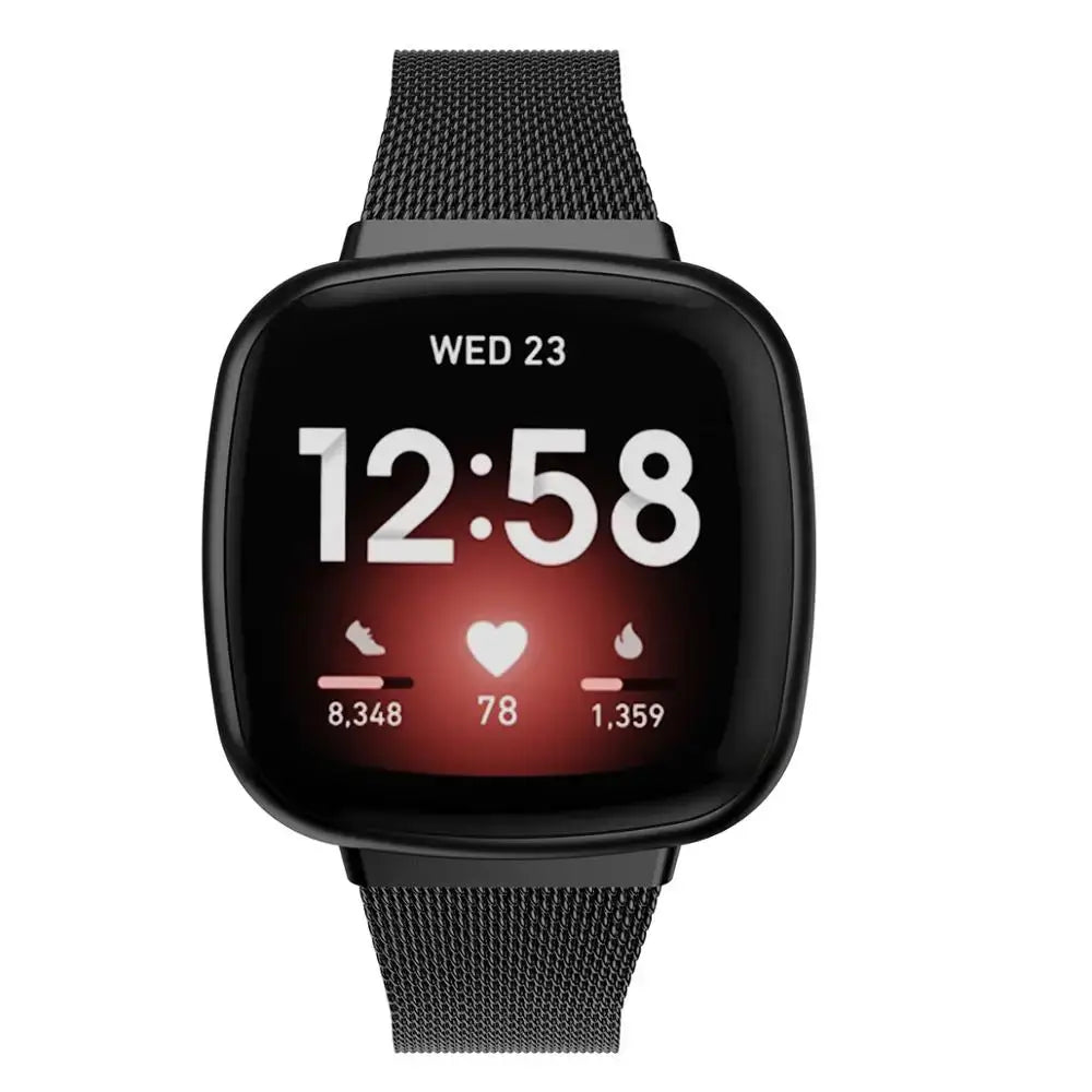 Fitbit Versa & Sense Steel Band - Durable Modern Design - SJB-DIAMOND ELITES