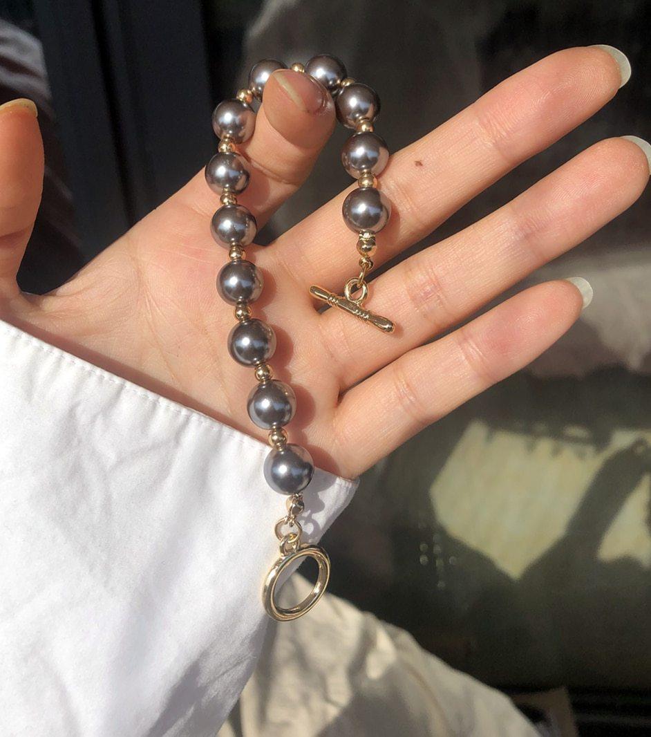 New Handmade Imitation Pearls Gold Metal Link Chain Bracelets for Women Girl Summer Party Luxury Jewelry Gift - SJB-DIAMOND ELITES