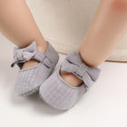 Baby Girls First Walkers Bow Knot Solid Soft Shoe Footwear For Baby Girl Breathable Shoes
