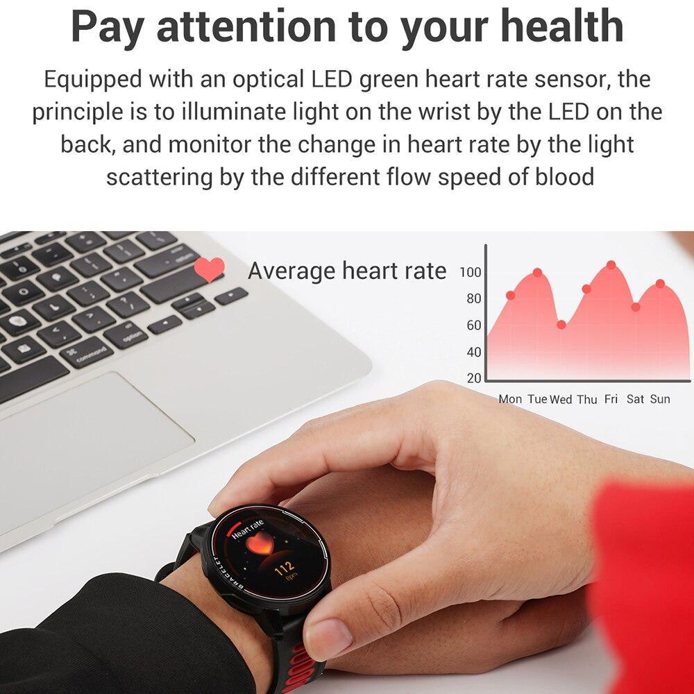 New Proffesional Smart Watch With IP68 Waterproof Protection  Sport Men Women Bluetooth Smartwatch Fitness Tracker Heart Rate Monitor For Android IOS - SJB-DIAMOND ELITES