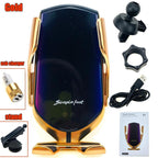 Automatic Luxury Modern Car Wireless Charger Infrared Induction Wireless Charger For Phones Sliver/Gold - SJB-DIAMOND ELITES