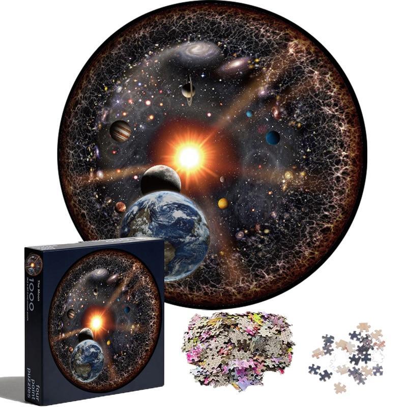 1000PCS/SETColorful Rainbow Round Geometrical Photo Planet  Puzzle Adult Kids Educational Toy Puzzle - SJB-DIAMOND ELITES