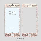 3D Curved Edge Tempered Glass for iPhone 6 6s 7 8 Plus Fashion Flowers Pattern Screen Protector Protective Film Tempered Glass Screen Protector Designed for iPhone Stevvex