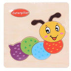 Baby Toys Wooden 3D Puzzle Cartoon Animal Intelligence Kids Educational Brain Teaser Children Tangram Shapes Learning - SJB-DIAMOND ELITES