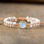 Handmade Luxury Wax  Elegant Bracelet With Stone In Modern Colorful Design For Woman and Ladies - SJB-DIAMOND ELITES
