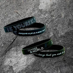 Silicone Wristband Rubber Motivation Bracelet Perfect Gift For Men Unique Jewelry Cool Style - SJB-DIAMOND ELITES