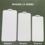 3Pcs Dust Net Protective Glass For iPhone 13 12 11 Pro XS Max XR 12 Mini Full Cover Protector Tempered Glass on iphone 13 14 Pro  Soft Flexible Ceramic Film Screen Protector Compatible with iPhone Stevvex