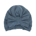 Modern Trend Stylish Baby Hat for Girls Big Bow Turban Baby Cap Accessories In Great Design
