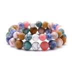 Galaxy Solar System Bracelet Universe Nine Planets Natural Stone Stars Earth Moon Bracelet For Women Man Fashion Jewelry