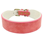 The Wide Luxe Collar - Padded Leather for Large Dogs Fashioned Furbabies