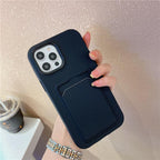 Modern Card Candy Color Phone Case For iPhone 12 11 13 Pro Max 12 13 Pro 11 Shockproof Bumper Soft Back Cover Colorful Silicone Phone Cover Stevvex