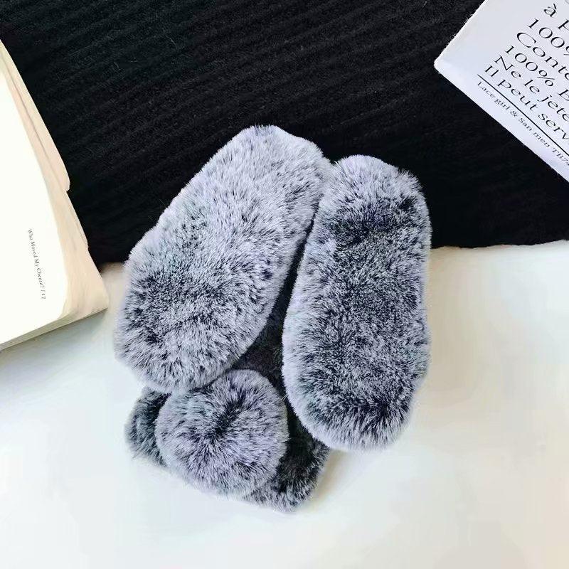 Comfortable Bunny Funny Women Phone Cover For iPhone 12 mini 11 Pro Max Hairy Cute Rabbit Animal Case For iPhone XS MAX XR Soft Lightweight Phone Cover Girl Gifts Stevvex
