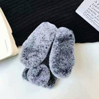 Comfortable Bunny Funny Women Phone Cover For iPhone 12 mini 11 Pro Max Hairy Cute Rabbit Animal Case For iPhone XS MAX XR Soft Lightweight Phone Cover Girl Gifts Stevvex