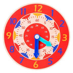 Children Montessori Wooden Clock Toys Hour Minute Second Cognition Colorful Clocks Toys for Kids Early Preschool Teaching Aids - SJB-DIAMOND ELITES