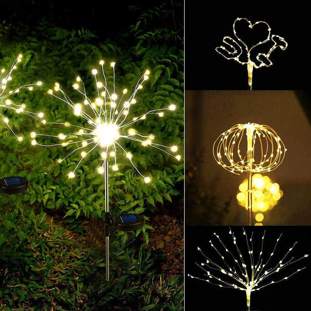 Modern Garden Luxury LED Solar Waterproof Lamp In Shape Of Tree Fireworks With Copper Wires - SJB-DIAMOND ELITES