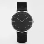 Fashion Unisex Watches Ultra Thin Stainless Steel Mesh Belt Quartz Classic Casual Watch For Women and Man