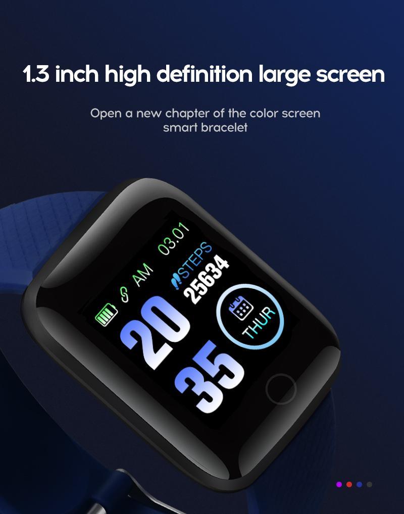 Stevvex D13 Smart Watches 116 Plus With Heart Rate Watch Smart Wristband Sports Watches With Waterproof Protection For Android Sistems - SJB-DIAMOND ELITES