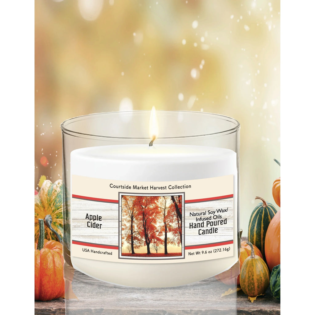 TD Courtside Market Autumn Glow Scented Candle Soy Wax in Glass Jar for Fall & Winter Lootquake LLC