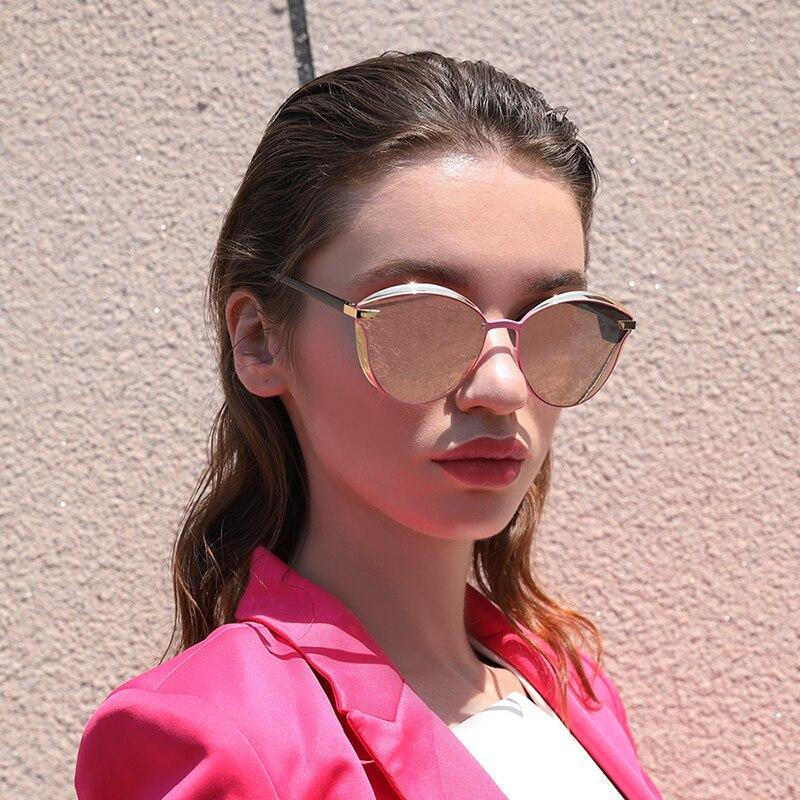 Luxury New Fashion Polarized Women Round Rimeless Popular Retro Classic Sunglasses Ladies lunette de soleil femme - SJB-DIAMOND ELITES