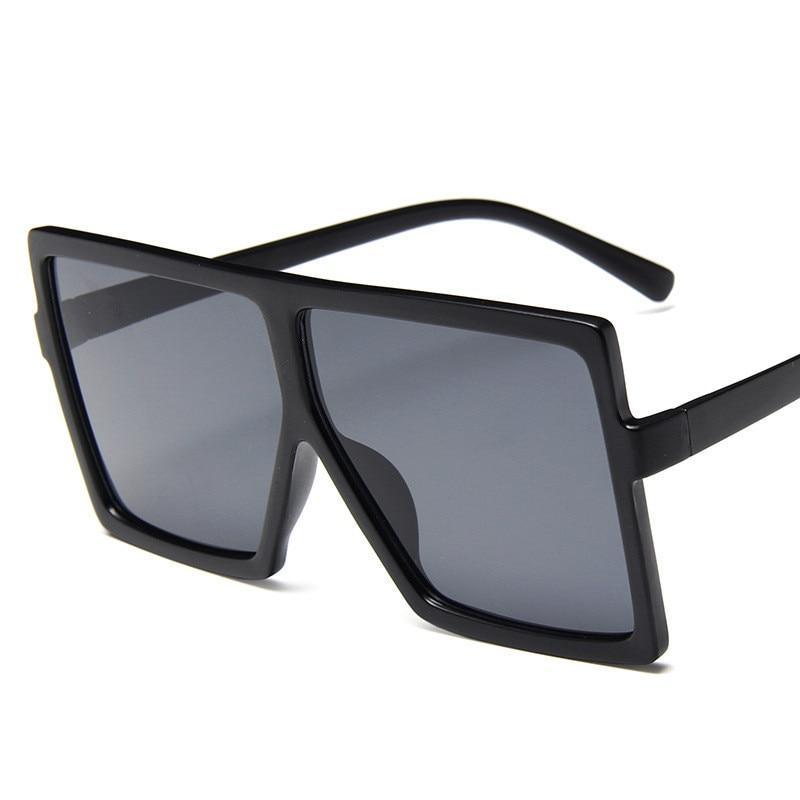 Oversized Modern Luxury Big Frame Square Women Sunglasses New Brand Designer With UV400 Protection Sunglasses oculos masculino - SJB-DIAMOND ELITES