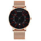 Men Watches Luxury Fashion Mens Business Watch Ultra Thin Stainless Steel Mesh Belt Quartz Wrist Watch For Men's and Boys - SJB-DIAMOND ELITES