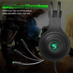 Modern LED STEVVEX Gaming Headphones USB 3.5mm USB Wired Game Headset Professional Earphones with Mic Voice Control for Laptop Computer and Gaming  (3.5mm Plug) - SJB-DIAMOND ELITES