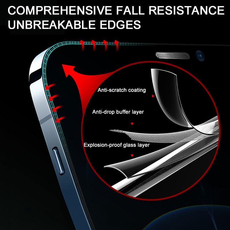 60D Full Cover Protective Glass On For iPhone 12 11 13 14 Pro Max XR Screen Protector For iPhone 11 12 13 14 Tempered Glass film Stevvex