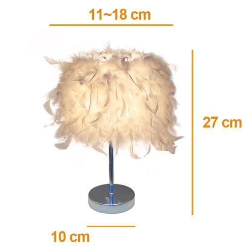 STEVVEX Reading Room Luxury Interesting Decor Heart Shape Feather Crystal Lamp Table Lamp for bedroom Light art decor home planetarium - SJB-DIAMOND ELITES