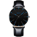 Minimalist Men's Fashion Ultra Thin Watch Simple Men Business Stainless Steel Mesh Belt Quartz Watch Relogio Masculino - SJB-DIAMOND ELITES