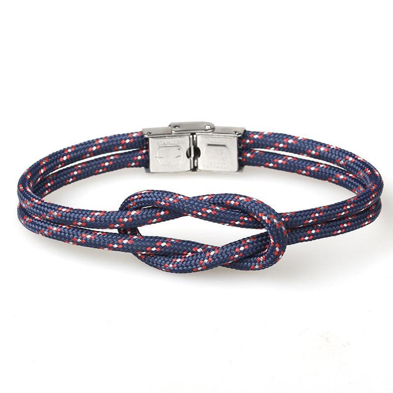 New Elegant Fashion Multi-Layer Concentric Modern Knot Rope Men Anchor Luxury Bracelet Charm Fine Bracelets For Women Fold Over Clasp Navy Style Jewelry - SJB-DIAMOND ELITES