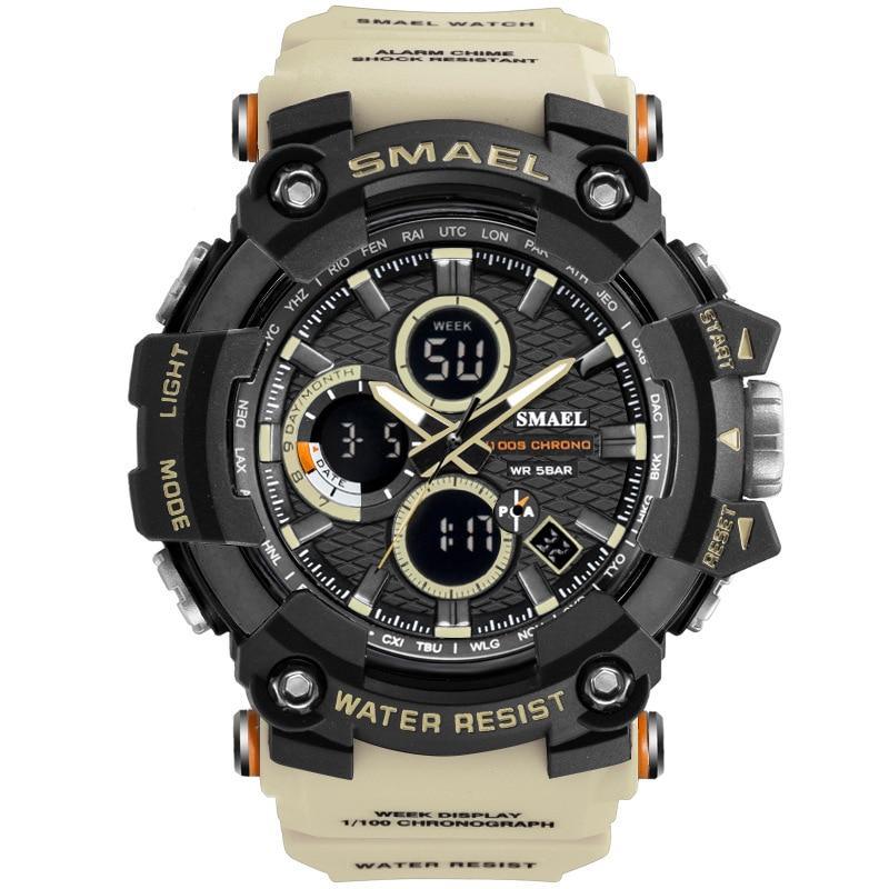 Men's  Sports Watches Top Brand Luxury Military Quartz Watch Men Waterproof 50M Shock  Digital Whats Relogio Masculino - SJB-DIAMOND ELITES