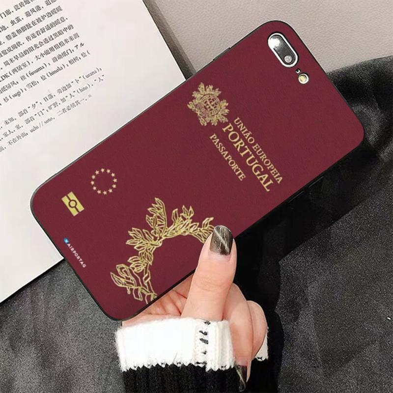 Fashion Passport Phone Case For Iphone 13 8 7 6 6s Plus X 5s Se 2020 Xr 11 12 Pro Xs Max Soft Cover Silicone Bumper Case Stevvex