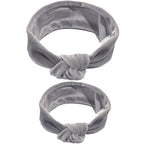 Modern  Mother & Baby Headbands Kids Girl Bow With Rabbit ear Print Floral Hair Bands Parent-Child Hair Accessories